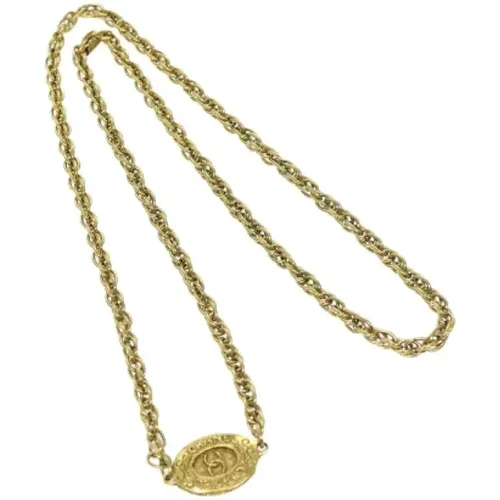 Pre-owned Jewellery, female, , Size: ONE SIZE Pre-owned Metal necklaces - Chanel Vintage - Modalova