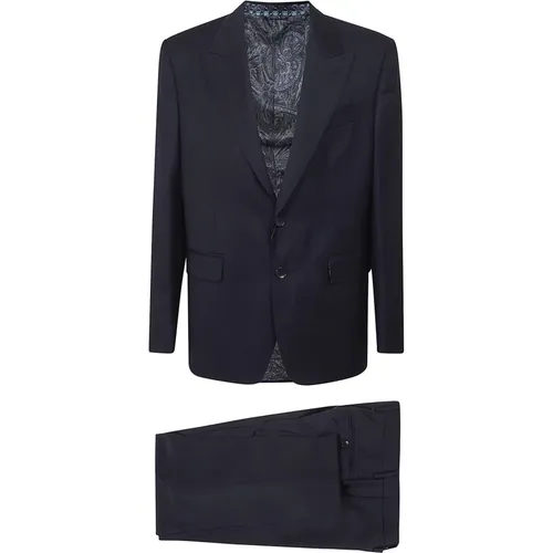 Blue Evening Suit , male, Sizes: L, 2XL - ETRO - Modalova