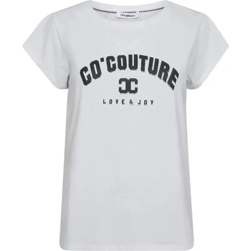 Delicate Print Tee Top , Damen, Größe: M - Co'Couture - Modalova