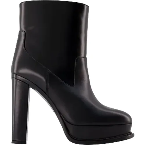 Leather boots , female, Sizes: 3 1/2 UK, 3 UK, 7 UK - alexander mcqueen - Modalova