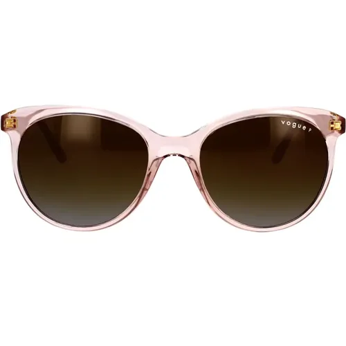 Polarized Sunglasses with Transparent Frame , female, Sizes: 53 MM - Vogue - Modalova