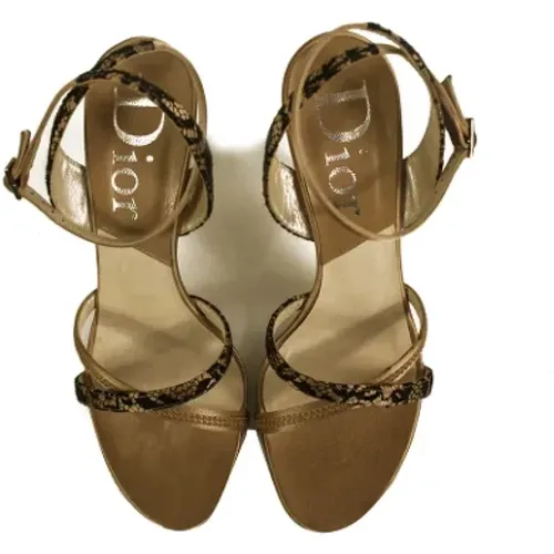 Pre-owned Canvas heels , female, Sizes: 4 UK - Dior Vintage - Modalova