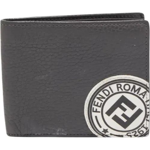 Pre-owned Wallets, female, , Size: ONE SIZE Luxury Leather Men`s Wallet - Fendi Vintage - Modalova