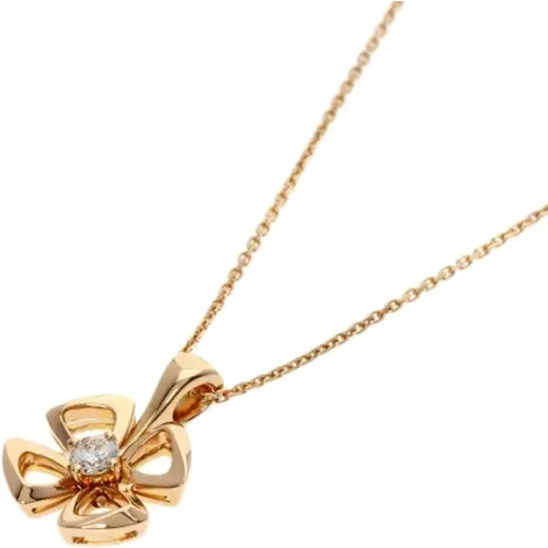 Pre-owned Jewellery, female, , Size: ONE SIZE Pre-owned Rose Gold necklaces - Bvlgari Vintage - Modalova