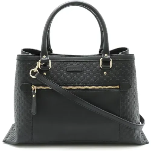 Pre-owned Tote Bags, female, , Size: ONE SIZE Pre-owned Leather gucci-bags - Gucci Vintage - Modalova