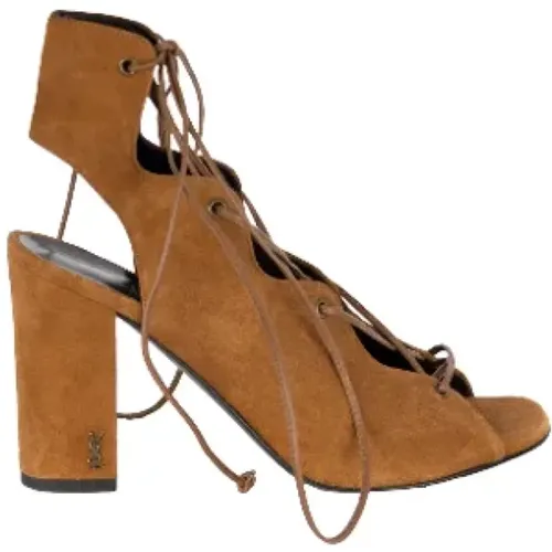 Pre-owned Suede sandals , female, Sizes: 6 UK - Yves Saint Laurent Vintage - Modalova