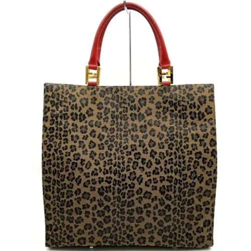 Pre-owned Tote Bags, female, , Size: ONE SIZE Pre-owned Canvas handbags - Fendi Vintage - Modalova