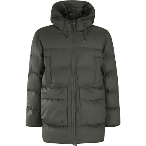 Alta Puffer Cargo Jacket , Herren, Größe: M - Rains - Modalova