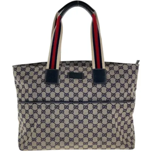 Pre-owned Tote Bags, female, , Size: ONE SIZE Pre-owned Canvas gucci-bags - Gucci Vintage - Modalova