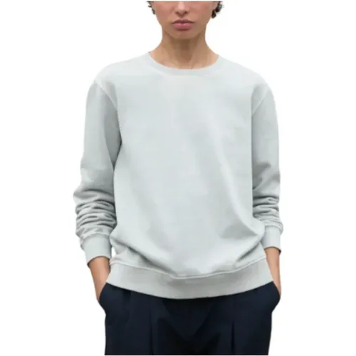Sweatshirts, female, , Size: M Cotton Sweatshirt with Ribbed Details - Ecoalf - Modalova