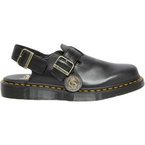 Clogs, male, , Size: 9 US Jorge Classic Calf Sandals - Handmade in England - Dr. Martens - Modalova