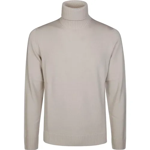 Turtlenecks, male, , Size: L Merino Wool Turtleneck Sweater - Drumohr - Modalova