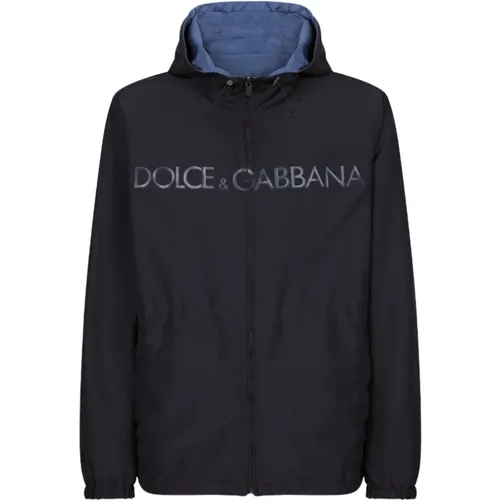 Wendbare Logo Print Parka - Dolce & Gabbana - Modalova