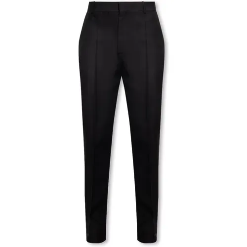 Chinos, male, , Size: M Pleat-front trousers - alexander mcqueen - Modalova