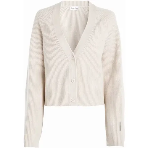 Stylish Cardigan , female, Sizes: M - Calvin Klein - Modalova