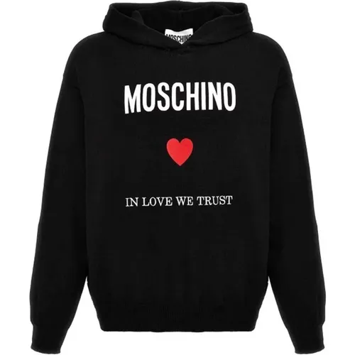 Hoodies, male, , Size: L Hooded Sweatshirt Aw24 - Moschino - Modalova