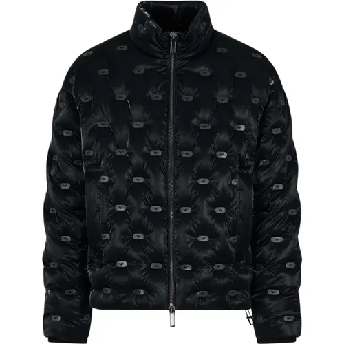 Jacke mit Reißverschluss und Seitentaschen , Herren, Größe: M - Emporio Armani - Modalova