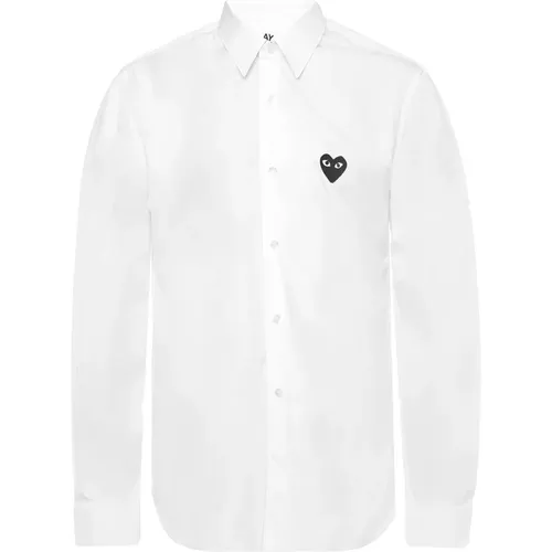 Logo-appliziertes klassisches Hemd - Comme des Garçons Play - Modalova