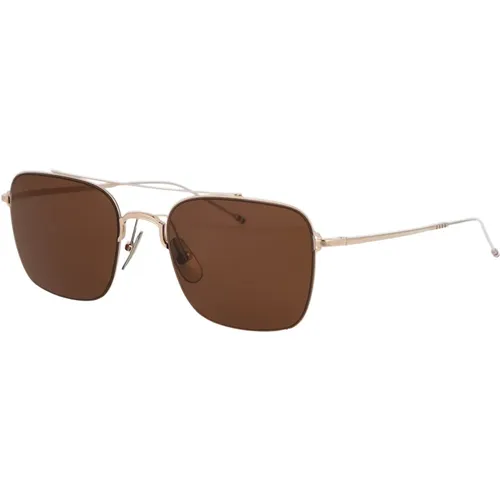 Thom , Sunglasses, unisex, , Size: 53 MM Stylish Sunglasses Tb-120 - Thom Browne - Modalova