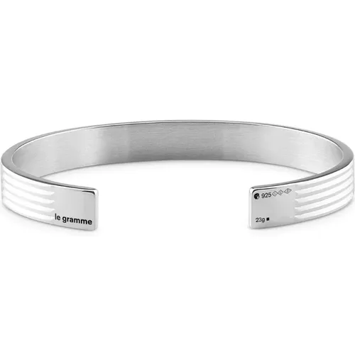 Bracelets, unisex, , Size: S Guilloché Ribbon Bracelet - Le Gramme - Modalova