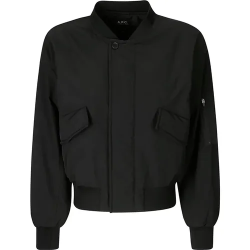 Bomber Jacket with Flap Pockets , female, Sizes: M, XS, S - A.p.c. - Modalova