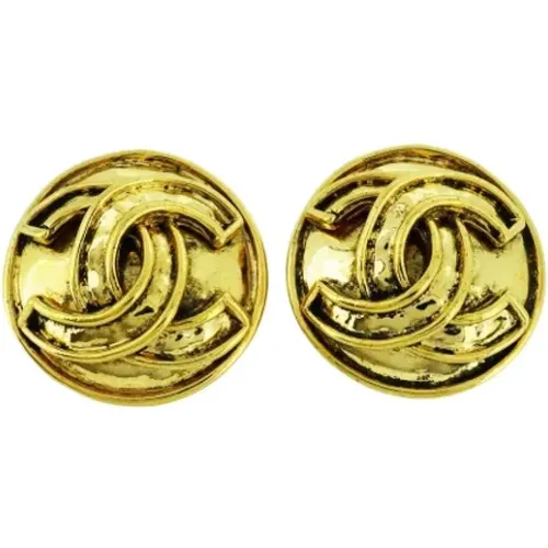 Pre-owned Jewellery, female, , Size: ONE SIZE Pre-owned Metal earrings - Chanel Vintage - Modalova