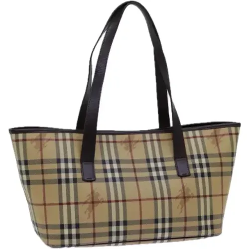 Pre-owned Tote Bags, female, , Size: ONE SIZE Pre-owned Leather shoulder-bags - Burberry Vintage - Modalova