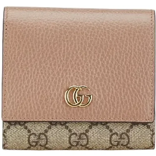 Pre-owned Wallets, female, , Size: ONE SIZE Pre-owned Canvas wallets - Gucci Vintage - Modalova