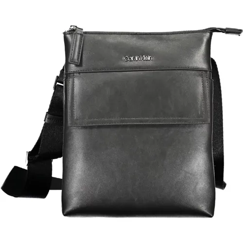 Messenger Bags, male, , Size: ONE SIZE Mens Shoulder Bag with Zip - Calvin Klein - Modalova