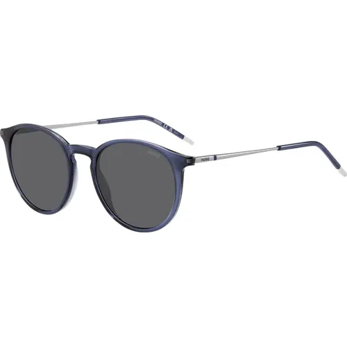 Sunglasses, male, , Size: 51 MM Silver/Grey Sunglasses - Hugo Boss - Modalova