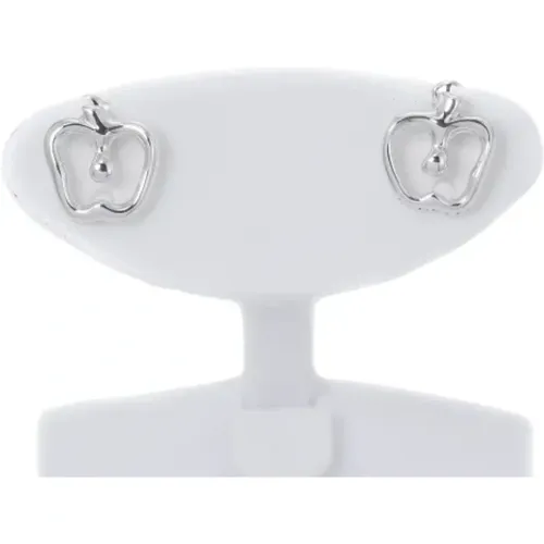 Pre-owned Jewellery, female, , Size: ONE SIZE Pre-owned Silver earrings - Tiffany & Co. Pre-owned - Modalova