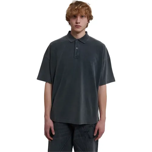 Polo Shirts,Klassisches Anchor Polo,Graues Boxy Fit Polo Shirt - JW Anderson - Modalova