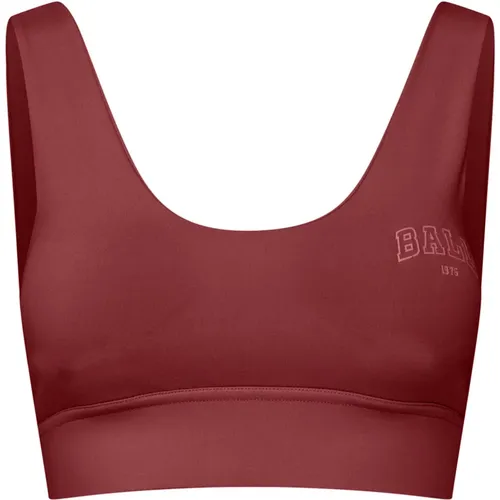 Sport Bras, female, , Size: XS Sporty Bordeaux Top with Wide Straps - Ball - Modalova