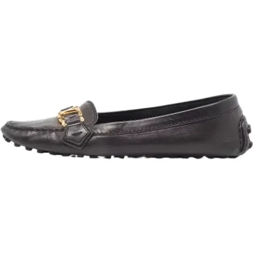 Pre-owned Flats, female, , Size: 7 1/2 US Pre-owned Leather flats - Louis Vuitton Vintage - Modalova