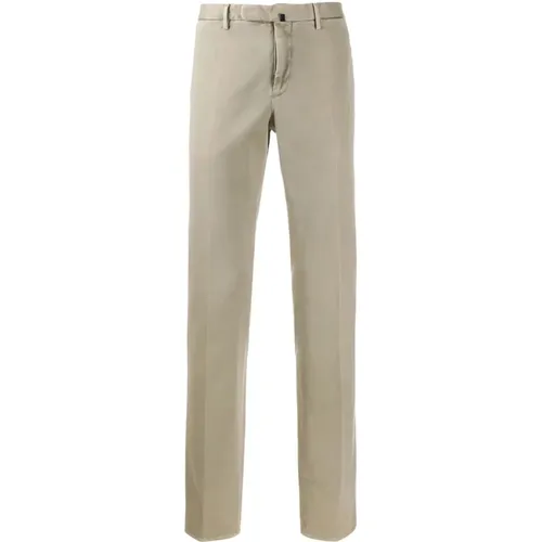 Chinos, male, , Size: 4XL Slim Fit Cotton Elastane Pants - Incotex - Modalova