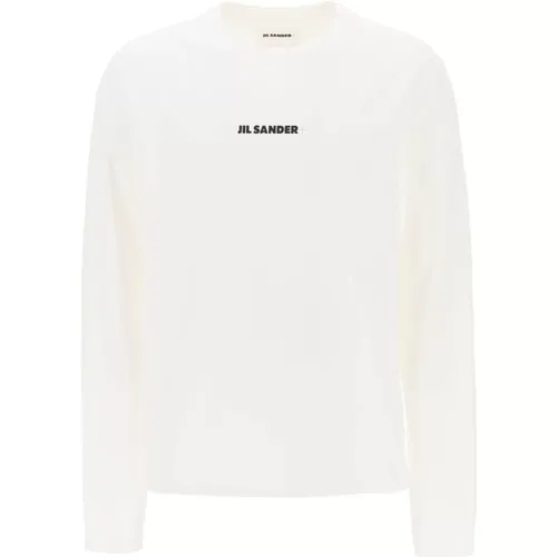 Relaxed Fit Long Sleeve T-Shirt , male, Sizes: L, M, XL, S - Jil Sander - Modalova