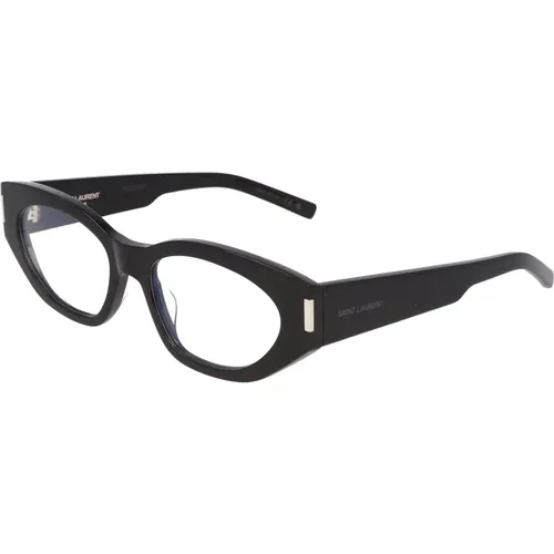 Unregelmäßige Form Acetat Brille SL 638 OPT , Damen, Größe: 55 MM - Saint Laurent - Modalova
