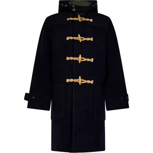 Single-Breasted Coats, male, , Size: M Wool Duffle Coat Aw24 - Polo Ralph Lauren - Modalova