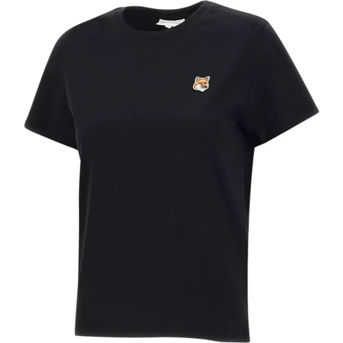 Fox Logo T-shirt , female, Sizes: M, S, L - Maison Kitsuné - Modalova