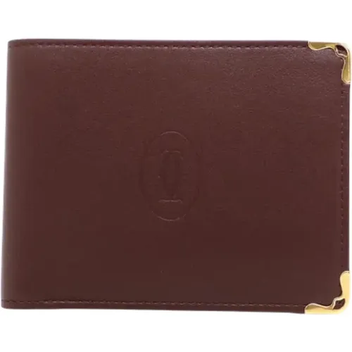 Pre-owned Wallets, female, , Size: ONE SIZE Pre-owned Leather wallets - Cartier Vintage - Modalova