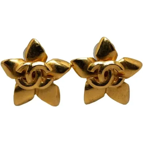 Pre-owned Jewellery, female, , Size: ONE SIZE Pre-owned Metal earrings - Chanel Vintage - Modalova