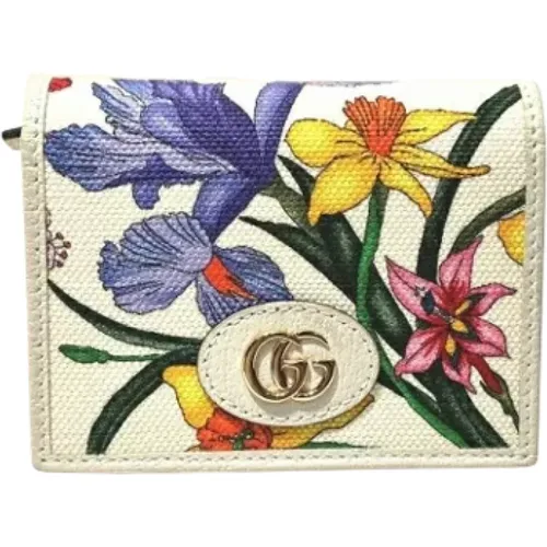 Pre-owned Wallets, female, , Size: ONE SIZE Pre-owned Canvas wallets - Gucci Vintage - Modalova