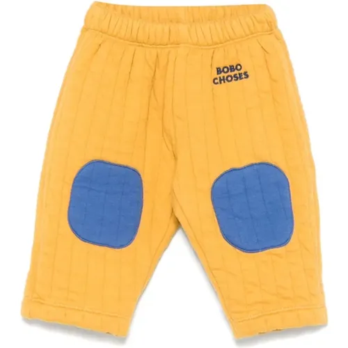 Gelbe Baumwollhose Gestepptes Design - Bobo Choses - Modalova