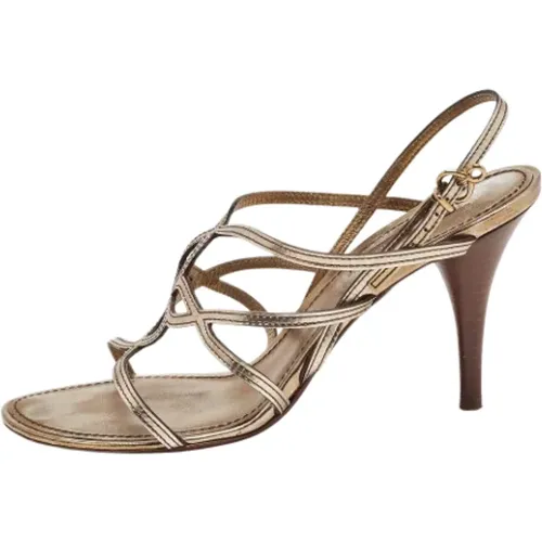 Pre-owned Leather sandals , female, Sizes: 4 1/2 UK - Louis Vuitton Vintage - Modalova