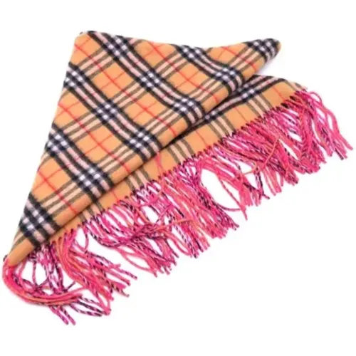 Pre-owned Scarves, female, , Size: ONE SIZE Pre-owned Cashmere scarves - Burberry Vintage - Modalova