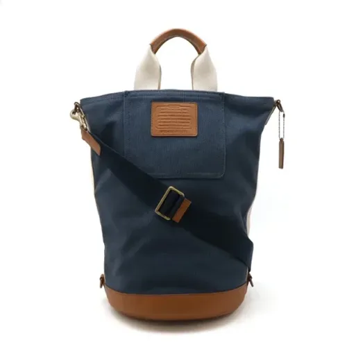 Pre-owned Canvas schultertasche , Damen, Größe: ONE Size - Coach Pre-owned - Modalova