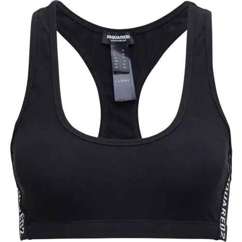 Sportliches Crop Top , Damen, Größe: M - Dsquared2 - Modalova