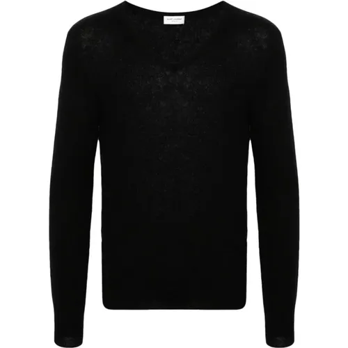 Sweatshirts & Hoodies , male, Sizes: S, M, XL, L - Saint Laurent - Modalova