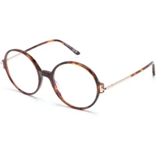 Glasses, unisex, , Size: 53 MM /Havana Optical Frame - Tom Ford - Modalova