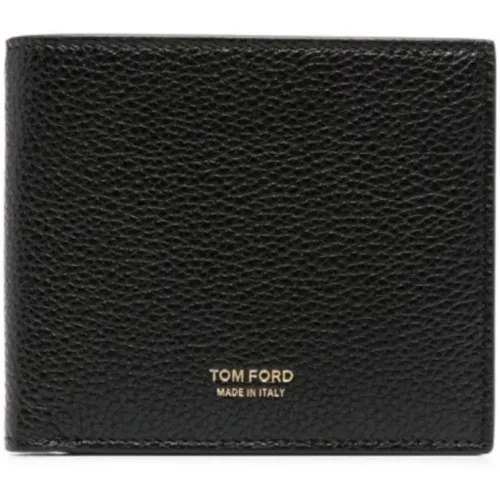 Wallets & Cardholders, male, , Size: ONE SIZE Classic Bifold Leather Wallet - Tom Ford - Modalova